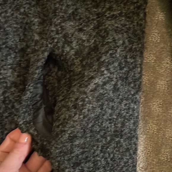 Black Wool Blend Coat - Picture 12 of 13